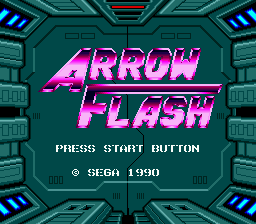 Arrow Flash (Japan) Title Screen